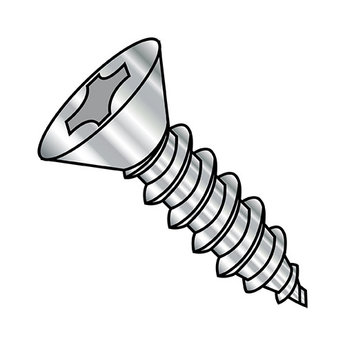 2-32X3/8 Phillips Flat Self Tapping Screw Type AB Fully Threaded 18-8 Stainless Steel (Pack Qty 5,000) BC-0206ABPF188